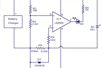 Mạch thông báo sạc pin